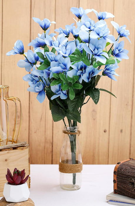 SATYAM KRAFT 1 Pcs Artificial Fake Flowers Bunch decorative items