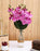 SATYAM KRAFT 3 Pcs Artificial Gladiolus Mix Orchid Flower for Gifting,Dried Flower, Home, Bedroom, Garden, Balcony, Office Corner, Living Room, Restaurant Centerpieces Decoration and Craft (Purple)