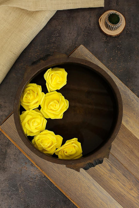 Artificial Floating Rose Flower Head Foam Big Fake Beach Water Flowers, Pooja Thali, Festival and Events, Home, Table, Badroom, Pooja room, Diwali decoration items and Diy Craft