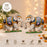 Baby Krishna and elephant MDF Cutouts with Stand | Perfect for Baby Shower, Janmashtami Decoration, Backdrop, Welcome Table & Showpiece