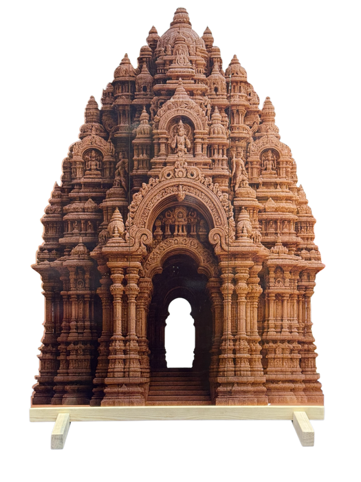 Temple Style 3D Durga Pujo ,navratri,Diwali Backdrop | Foldable Rajadhiraj-Inspired Mandap Decor