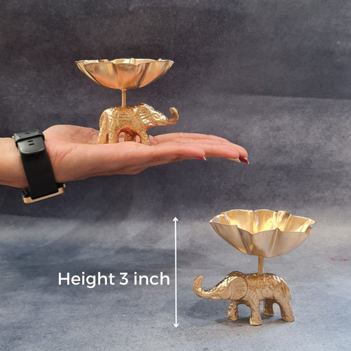 Elephant Tealight holder Pack of 2