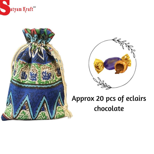 24 pcs Drawstring Mini stylish Storage Potli pouches for Small Jewelries, Money, Paper Notes Women Wallet, Gift Bags, Christmas return gift