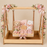 Premium Wooden Folding/Foldable Jhula Swing for Baby shower , Balgopal Krishna Janmashtami | Traditional Palna for Laddu Gopal, Kanhaji Pooja, Home Mandir Temple Festival Decoration (Wooden Jhula)