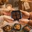Disposable Square  Brownie Box Food Container with Lid 11×11×4 cm | Black Base Meal Box for Cakes, Brownies, Snacks & Takeaway Packaging