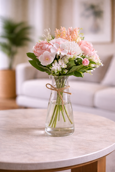 Artificial Multiflora Flower Roses Sticks Bunch decorative items for Decoration, Craft Items Corner (Without Vase Pot)