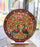 Round Ganpati Mandap with Stand – 18 Inch | Mandala & Peacock Theme + Jharokha Shape Option
