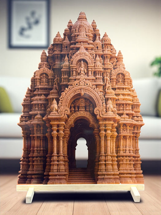 Temple Style 3D Durga Pujo ,navratri,Diwali Backdrop | Foldable Rajadhiraj-Inspired Mandap Decor