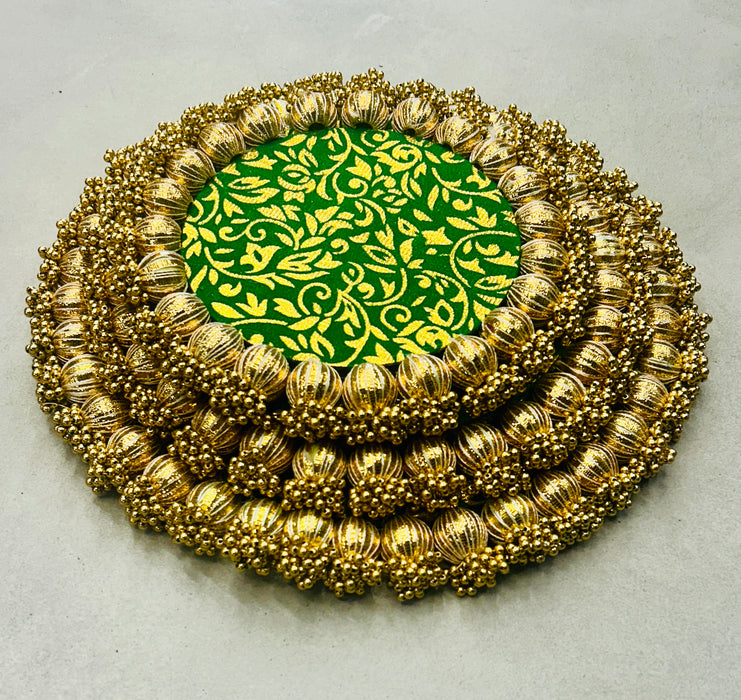 JUMKHI PLATTER Set of 3 for Diwali Decor, Rangoli ,Centre table decoration.