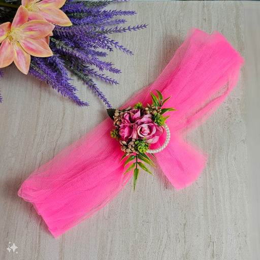6 pcs Ready-to-Use Net Band for Wedding Trousseau Packing, Crafting,Wrapping, Decoration, and DIY Projects