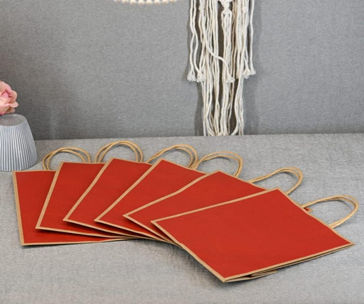 Large Size RED (27X32X11 cm) Paper Bags With Handle Gift Paper bag, Carry Bags, gift For Valentine Gifting, marriage Return Gifts, Birthday, Wedding, Party, Season's Greetings