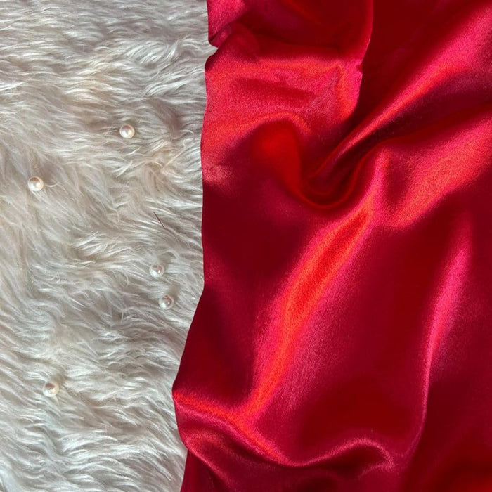 5 METER Multi Purpose Satin Fabric cloth for Decoration, for Parties, Costumes, Gift Packing, party decor, backdrop material for mandap, pooja background stand