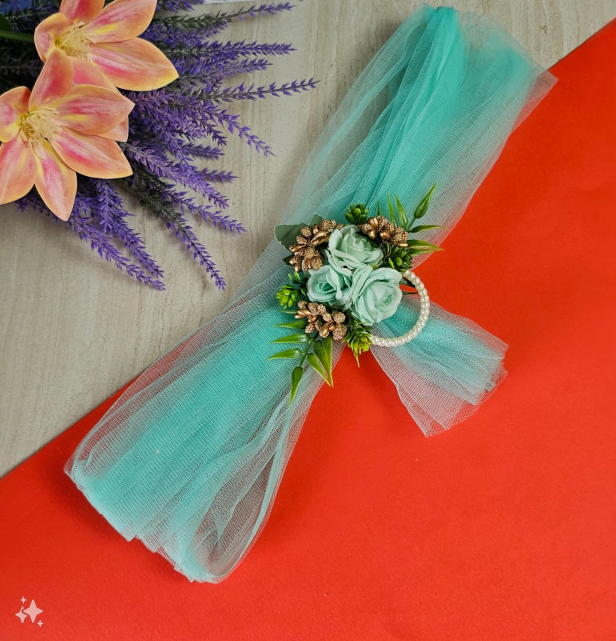 6 pcs Ready-to-Use Net Band for Wedding Trousseau Packing, Crafting,Wr ...