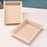 1 Set (2 Pcs) MDF Rectangle Trousseau Pinewood Attractive Decorative Art Tray for Home Decor, Saree, Clothes Packaging for Gifting in Hampers, DIY Craft.