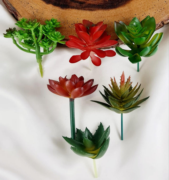 Artificial Succulent Heads Small Mini Plants,Plant Add Charm to Your Home Decor