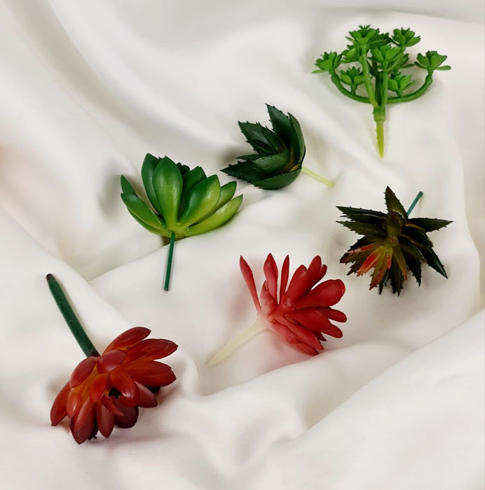Artificial Succulent Heads Small Mini Plants,Plant Add Charm to Your Home Decor