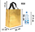 SATYAM KRAFT Big Size Non Woven Fabric Bag With Handle 32 * 36 cm Gift Paper bag, Carry Bags, gift for Birthday, Festivals, Season's Greetings, Events, Navratri,diwali(Golden)