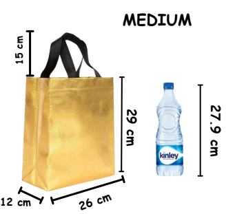 SATYAM KRAFT Medium Size Paper Bag With Handle 26 x 19 x 8.5 cm