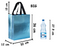Big Size Non Woven Fabric Bag With Handle 32 x 36 cm Gift Paper bag, Carry Bags, gift bag, gift for Birthday, gift for Festivals, Season's Greetings and other Events(Blue)