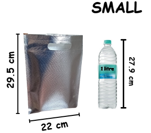 Small Size Non Woven Fabric Bag With Handle 29.5 x 22 cm Gift Non Woven Fabric bag, Carry Bags, gift bag, gift for Birthday, gift for Festivals, Season's Greetings and other Events(Silver)