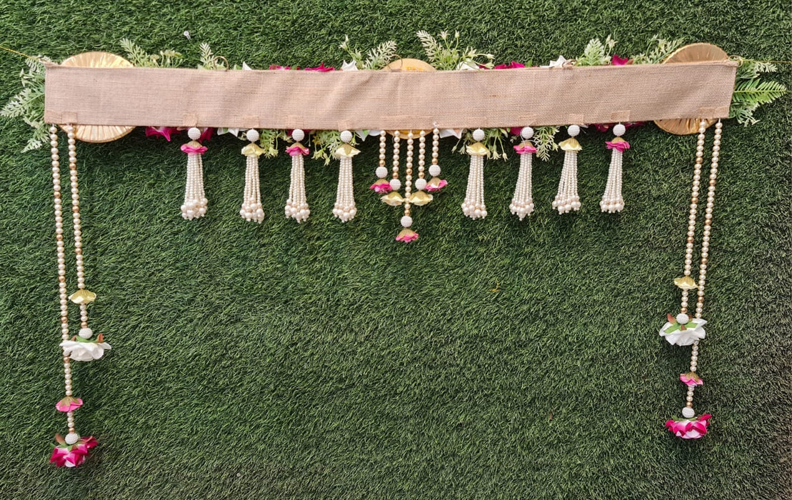 (DESIGN 2) SATYAM KRAFT 1 pcs Handmade Bandarwal Toran colourful hanging for decorating your home, Hall, backdrop, Entrance Main door decor for New Year, Inauguration Wedding, Diwali, Navratri, Festival.
