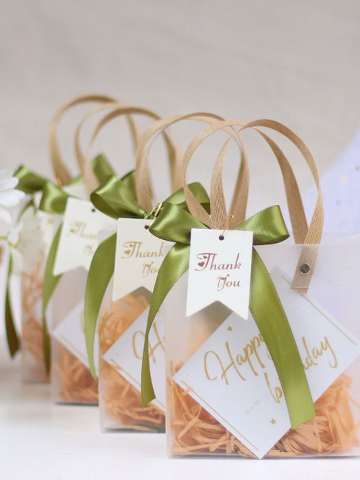 12 PCS Big size (33 X 11 X 25 CM)Translucent Bags Goodie Bags With