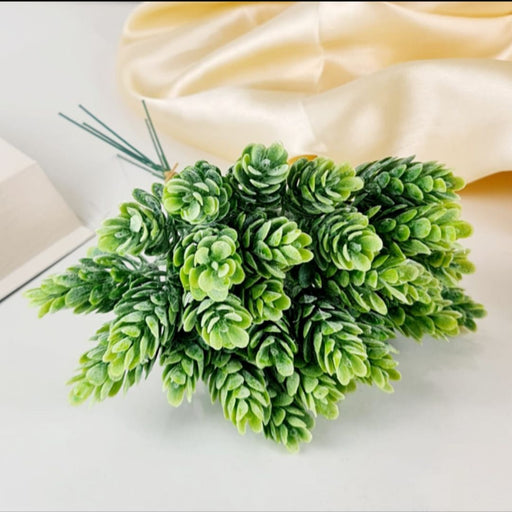 2 Bunch (6 stick in 1 bunch) Artificial Pineapple Grass Stick Decorative Items for Home, Room Decorations, Living Room, Table, Office Decoration, Restaurants, Cafes (Pack of 2 Bunch)