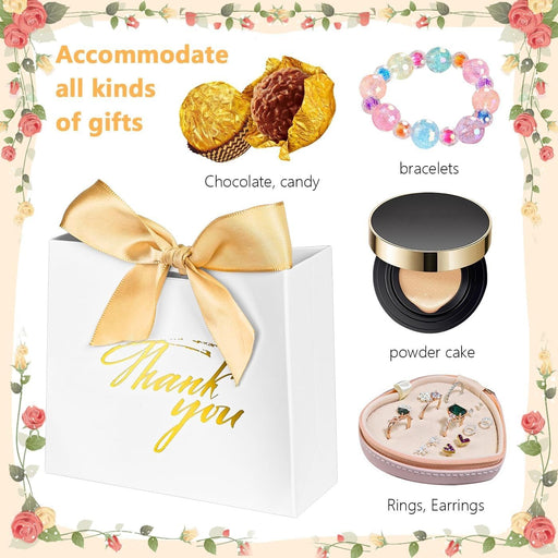 Decorative Paper Folding Storage Box for Wedding, Return Gift in Birthday, Events, Gift Boxes with Ribbon, Perfect for Packing Chocolate, Dry Fruits For Gifting (Golden)