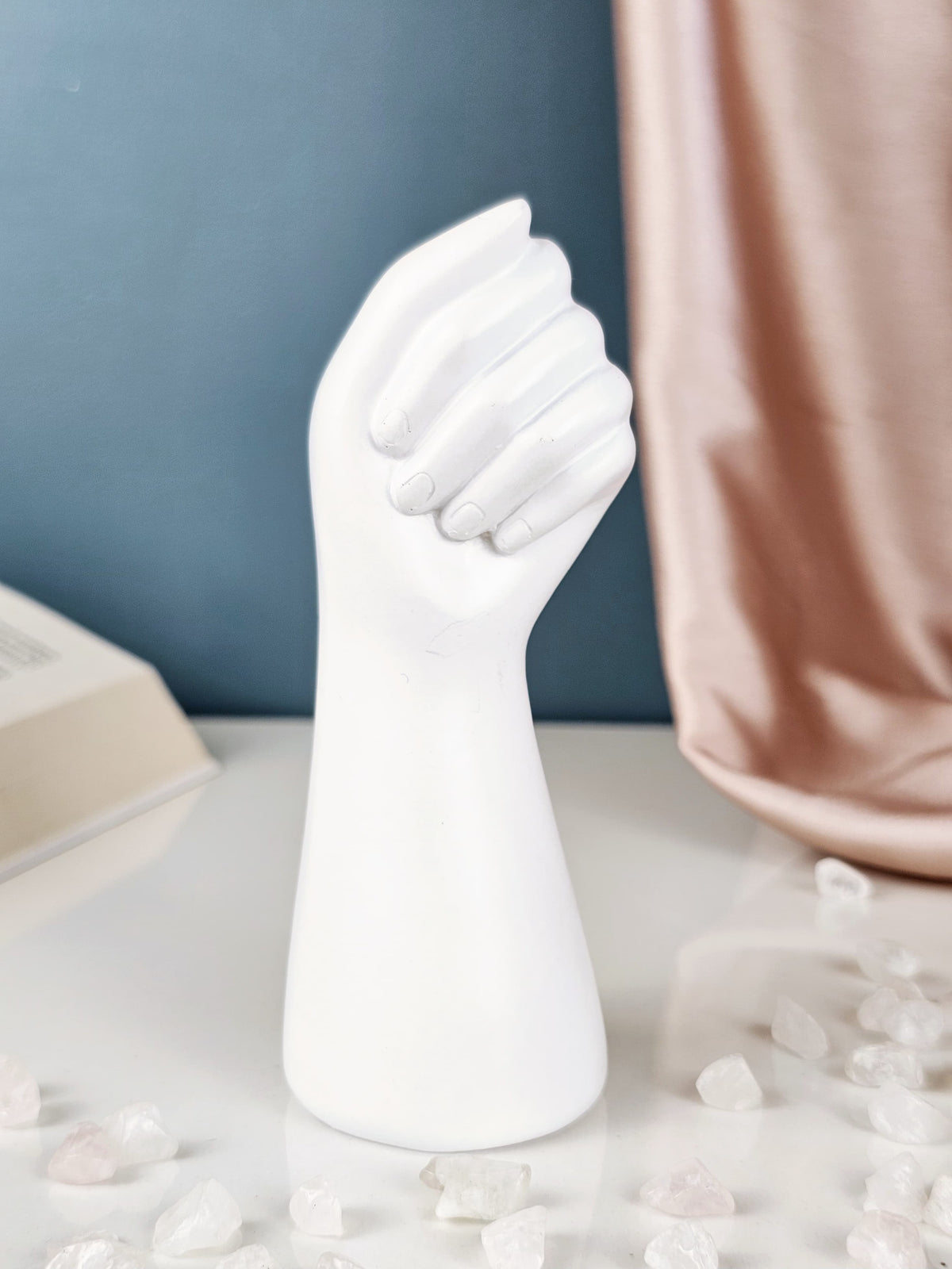Hand Shape Resin Vase for Home Decor, Bedroom, Living Room, Office, Ba ...