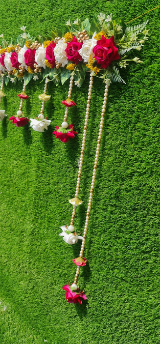 (DESIGN 8) satyam kraft 1 pcs Handmade Bandarwal Toran colourful hanging for decorating your home, Hall, backdrop, Entrance Main door decor for New Year, Inauguration Wedding, Diwali, Navratri, Festival.