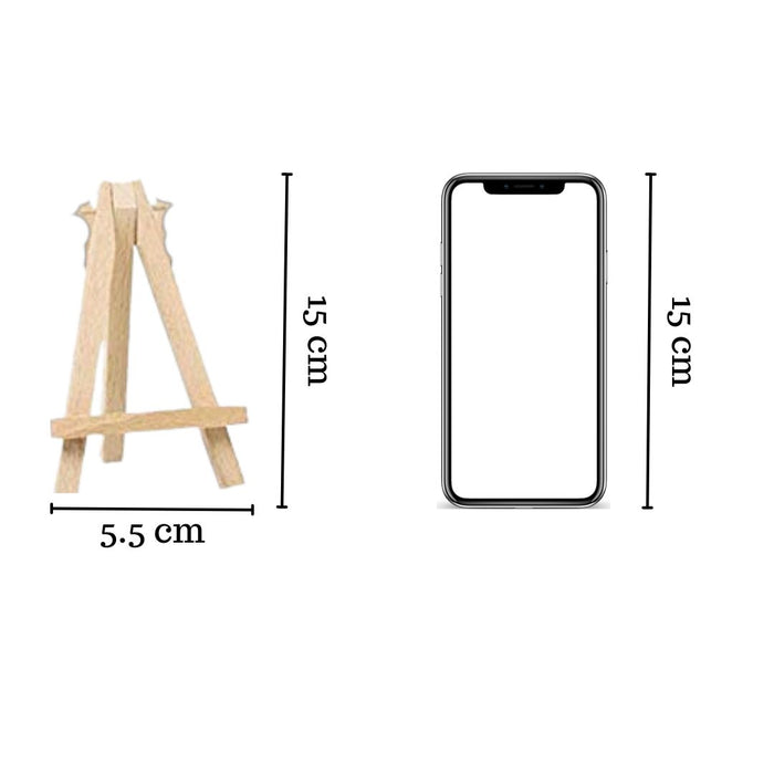 6 inch - 12 Pieces Wooden foldable and lightweight Mini Tripod Easel Stand for Small Tabletop Easels for displaying great artwork Sketch Accessories,Art Painting,Mini Canvas, Display, Artist Students(6 Inch) (Pack of 12)