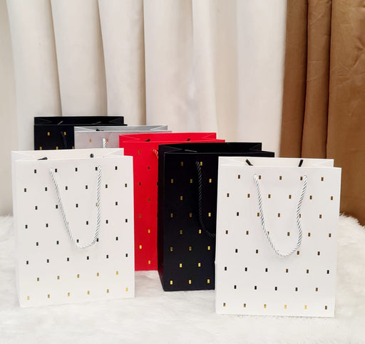 10 Pcs Small Paper Bag Goodie Bags With Handle Gift Paper bag, Carry Bags, gift For Valentine Gifting, marriage Return Gifts, Birthday, Wedding, Party, Season's Greetings(Mix Color) (Small)