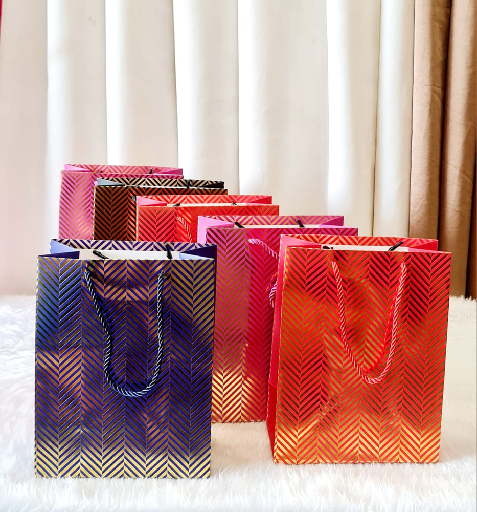 Mini Black Kraft Paper Gift Bags (Per Dozen) | GlowUniverse.com