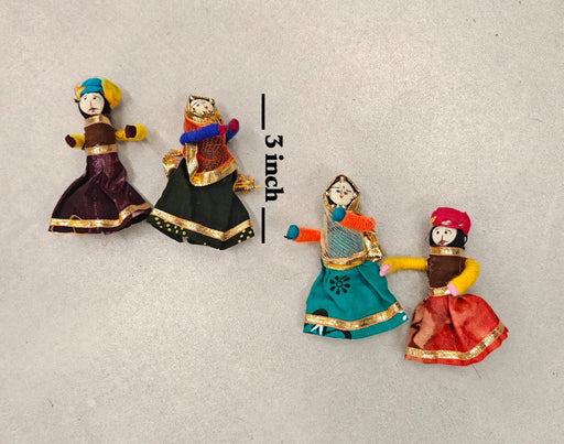 Traditional Rajasthani  Kathputli Miniature Couple Dolls for Wedding Decor | Trousseau Packing & Haldi Mehendi Hamper Decoration | Ethnic Bride Groom Decorative Set Jute Material
