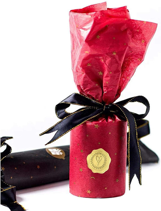 Gold Heart Envelope Seal Stickers  | 3cm Premium Self-Adhesive Wax Seal Look Stickers for Invitations, Wedding Cards & Gifting