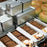 Premium Tin Material Packing Box (15×6×6 cm) | Food Container for Fruits,Desserts, Snacks, Gifting ,Tiffin, Picnic & Travel ( Not For Liquids )