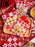 Multi Print Transparent Zip Lock Pouch  (Asthetic Designs) | 13 x 13 cm | Reusable Plastic Packaging for Cookies, Chocolates & Dry Snacks