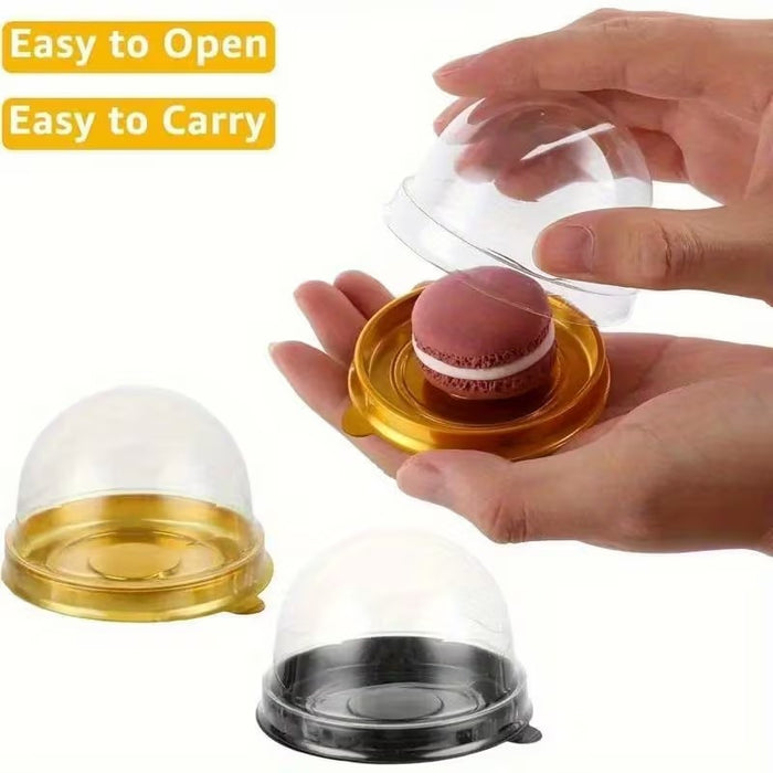 Mini Dome Food Cover (7.5 x 5 cm) | Transparent Food Cover for Sweets, Dry Fruits, Butter & Desserts | Dust & Insect Protection | Reusable Food Grade Cover