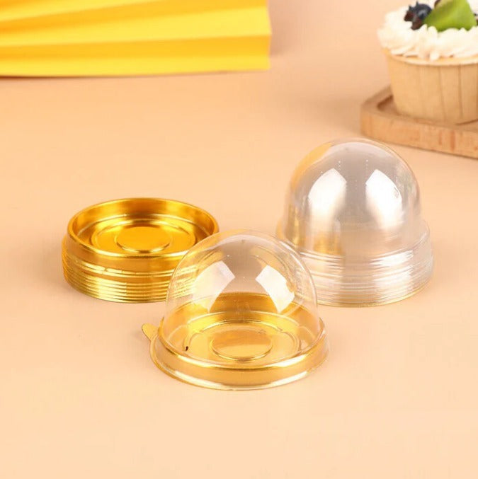 Mini Dome Food Cover (7.5 x 5 cm) | Transparent Food Cover for Sweets, Dry Fruits, Butter & Desserts | Dust & Insect Protection | Reusable Food Grade Cover