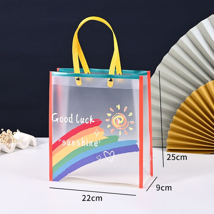 Birthday Theme PVC Gift Bag with Handle | Reusable Return Gift & Hamper Bag | 22×9×25 CM