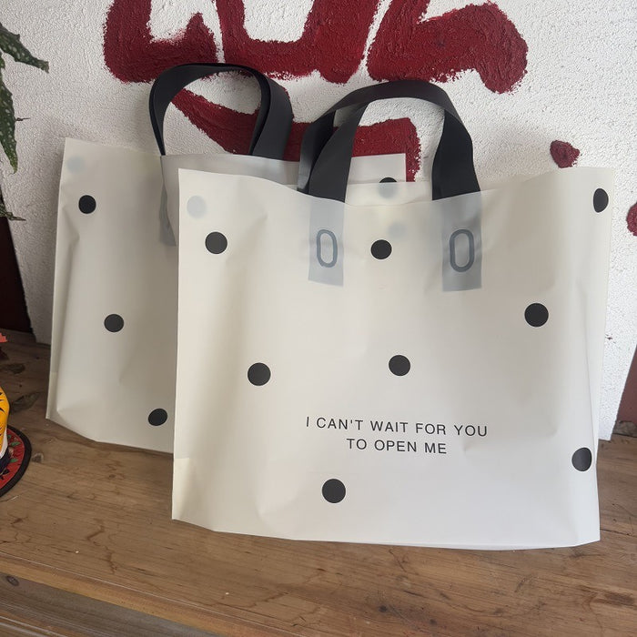 Polka Dot Plastic Gift Bag – Reusable Carry Bag for Gifts, Hampers & Return Favors