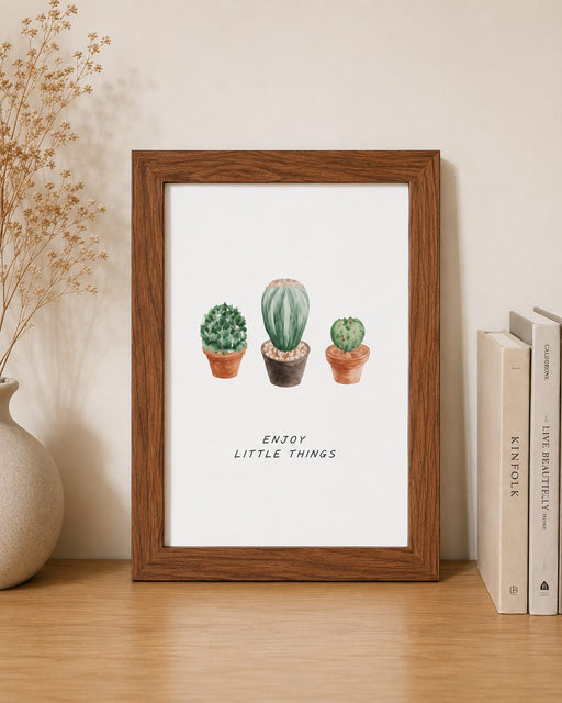 6 Inch Wooden Photo Frame for Wall Decor | Minimal Home & Office Frame