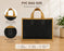 Premium Plastic Gift Carry Bag with Handle – Black, White & Green | 35×25×10 cm