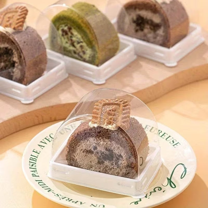 Mini Dome Shape Plastic Storage Box | Transparent Candy, Chocolate & Gift Packaging Container (White & Black Available)