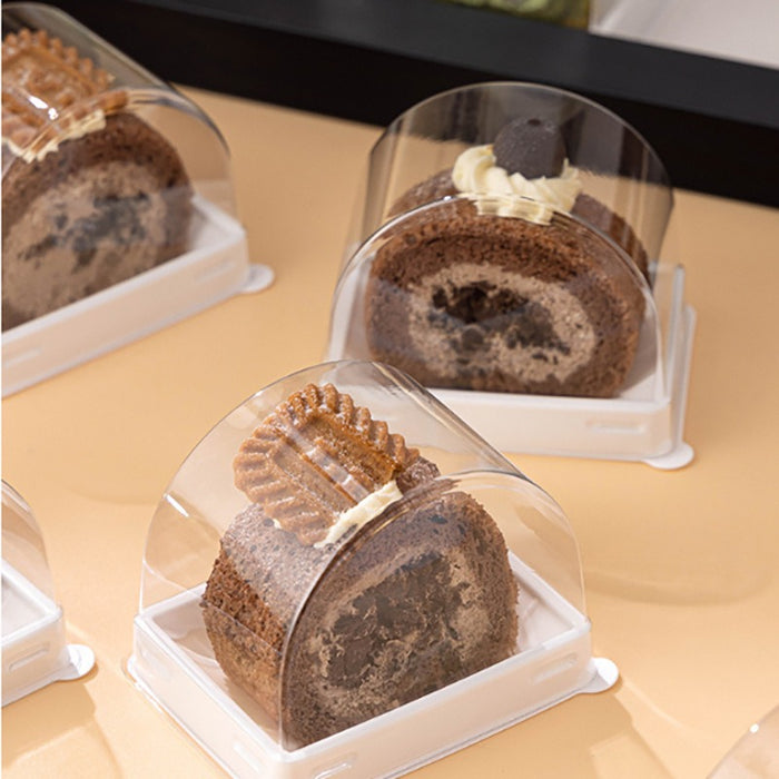 Mini Dome Shape Plastic Storage Box | Transparent Candy, Chocolate & Gift Packaging Container (White & Black Available)