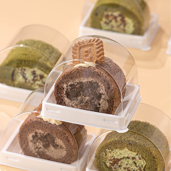 Mini Dome Shape Plastic Storage Box | Transparent Candy, Chocolate & Gift Packaging Container (White & Black Available)