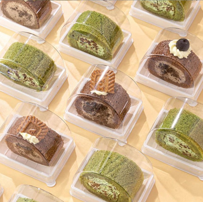 Mini Dome Shape Plastic Storage Box | Transparent Candy, Chocolate & Gift Packaging Container (White & Black Available)