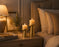 Modern Gold Metal Candle Holder Set – Elegant Decorative Pillar Candle Stand for Table Centerpiece, Living Room & Wedding Décor Pack 1 set of 2pcs (Small, Big )