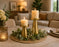 Modern Gold Metal Candle Holder Set – Elegant Decorative Pillar Candle Stand for Table Centerpiece, Living Room & Wedding Décor Pack 1 set of 2pcs (Small, Big )