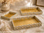Multipurpose Golden MDF Cardboard Trays – Decorative Hamper & Gifting Packaging Set (9x12, 10x14, 12x16 Inches)